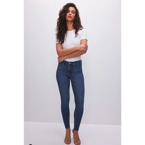 Good American Good Legs Skinny Crop Denim Jeans Blue Women's Size 8/29